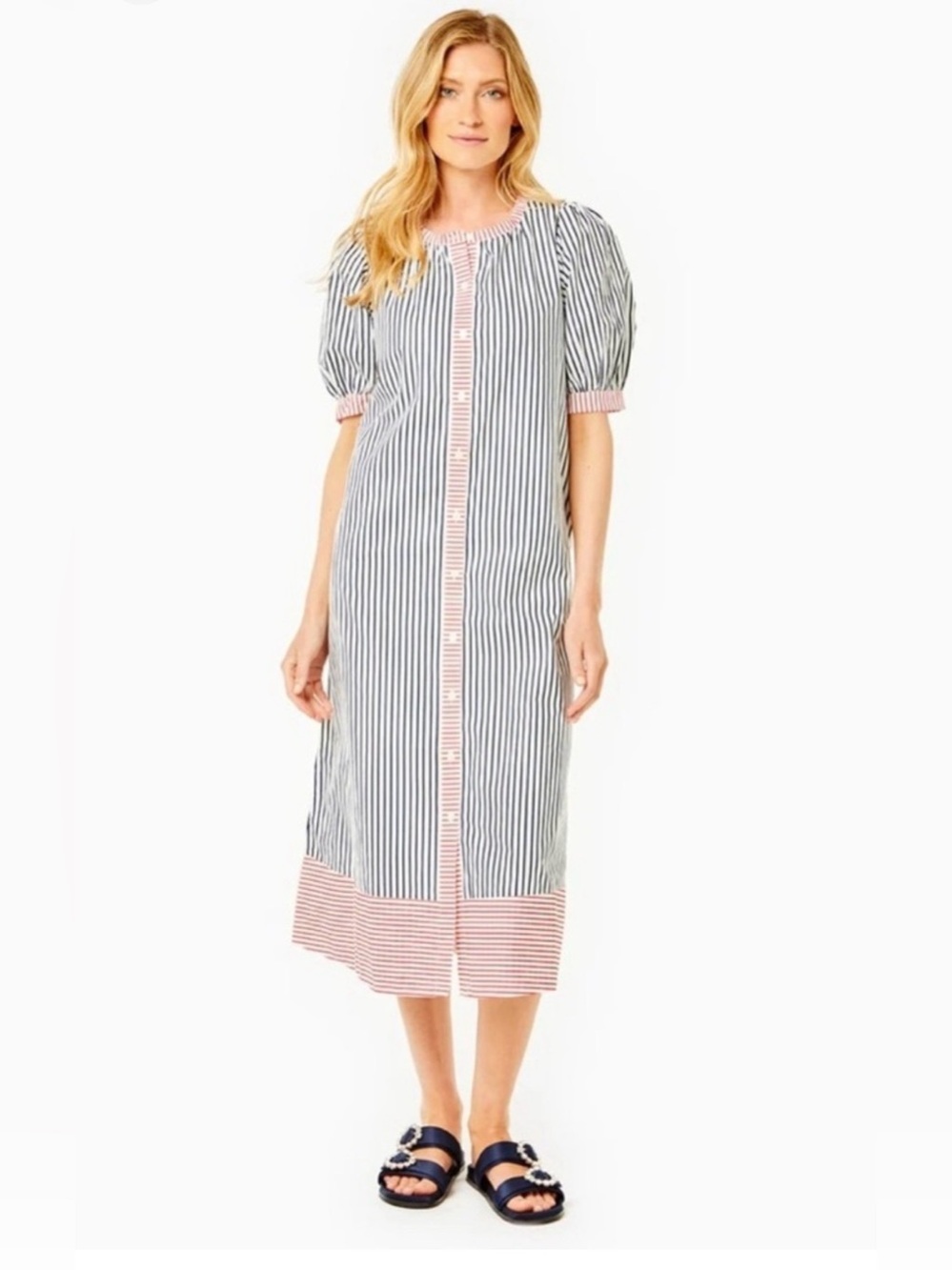Addison Bay NWT Cotton Poplin Cabana Dress Size XS